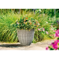 Topf Polyweide hoch grau Durchmesser 29 x 29 cm*Haveson Clearance