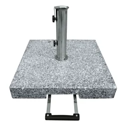 Trolley-Granitschirmständer eckig 50 x 50 cm^Haveson Discount