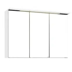 HELD Spiegelschrank 90 weiß 3 Spiegeltüren