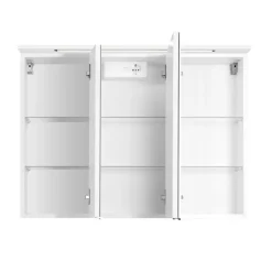 HELD Spiegelschrank 90 weiß 3 Spiegeltüren