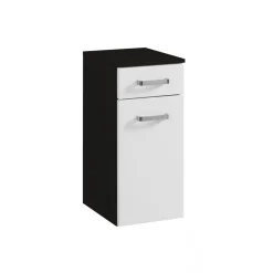 Unterschrank 30 graphitgrau-weiß 1Tür 1Auszug Softclose^HELD Best