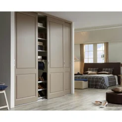 Rahmenlose Nova Schiebetür auf Maß als Schrank- / Nischentür*Hibitaro Discount