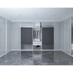 Studio-Schiebetür mit Aluminiumrahmen auf Maß als Raumteiler^Hibitaro Best