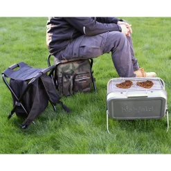 highfeld Camping Stuhl mit Rucksack & Kühlfach camouflage
