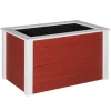 Hochbeet Douglasie 106 x 65 x 60 cm cremeweiß/rot^ Online
