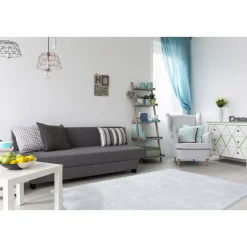 Hochflorteppich „Bali“ 110 Puderblau, 200x290cm^ Clearance