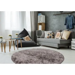 Hochflorteppich „Diamond 700 Champagner“, Ø160cm Rund