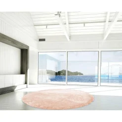 Hochflorteppich „Diamond 700 Puderrosa“, Ø160cm Rund