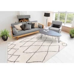 Hochflorteppich „Orlando 425“, Elfenbein, 160x230 cm^ Sale