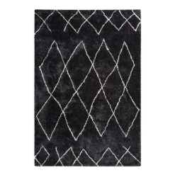 Hochflorteppich „Orlando 425“, Anthrazit, 200x290 cm