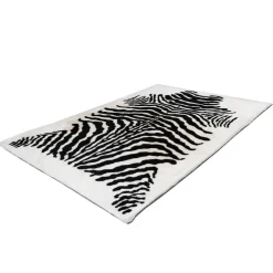 Hochflorteppich „Rabbit Animal 400“, schwarz/weiß