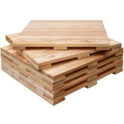 Holzfliese Lärche 50 x 50 cm