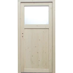 Holz-Nebeneingangstür NET 05 Fichte DIN links* Clearance