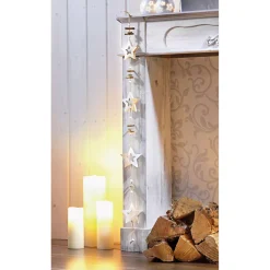 Holz-Sternen-Girlande für Innen