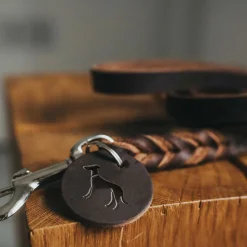 Führleine Solid Education dunkelbraun 250 x 1,3 cm^Hunter Online