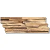 Echtholz Wandverkleidung Teak Paneel Natural 10er-Set*Indo New