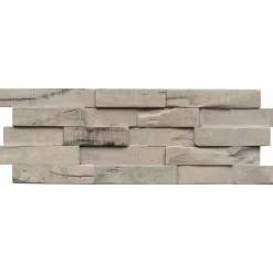 Wandverkleidung Slimwood Hevea Gun Smoked 9er-Set^Indo Best