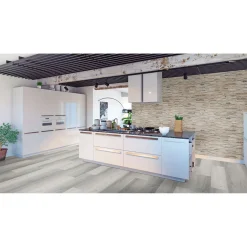 Wandverkleidung Slimwood Hevea Gun Smoked 9er-Set^Indo Best