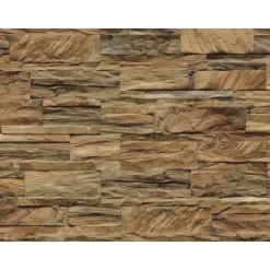 Indo Wandverkleidung Teak Diamond Z-Look 10er-Set