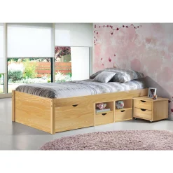 Inter Link Funktionsbett „Claas“, 90x200 cm, farblos, mit Rost