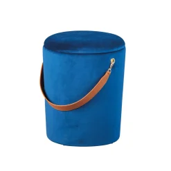 Hocker „Papua“, Samt blau*Inter Link Best