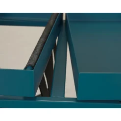 Inter Link Magazinständer „Club NY“, blau-schwarz, 35x40x35 cm