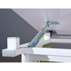 Schüler-Schreibtisch „2 Colorido“, weiß Pink-Grün, 100x84x55 cm^Inter Link Online