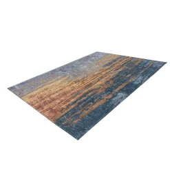 Jacquard-Teppich „Blaze 300“, beige/blau