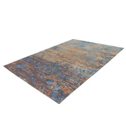 Jacquard-Teppich Blaze 600 blau/beige