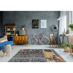 Jacquard-Teppich „Blaze 500“, multi/blau* Outlet