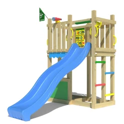 Jungle Gym Spielturm TrailRutsche blau