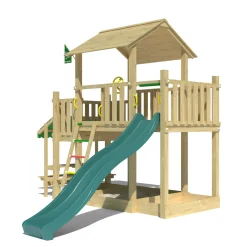 Jungle Gym Spielturm ValleyRutsche dunkelgruen*