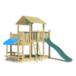 Jungle Gym Spielturm ValleyRutsche dunkelgruen*