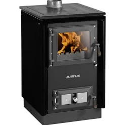 Festbrennstoffherd Rustico-50 2.0 Schwarz^Justus Sale