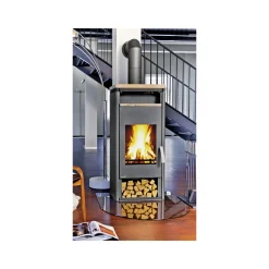 Wamsler Kaminofen Orpheus Sandsteingussgrau 8 kw