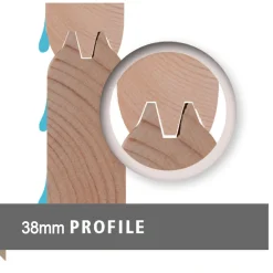 Karibu Blockbohlenhaus Radeburg 4 naturbelassen