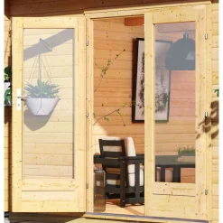 Karibu Blockbohlenhaus Radeburg 4 naturbelassen