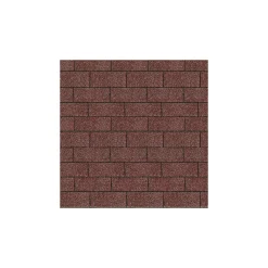 Karibu Schindeln Rechteck dunkelrot 3 m²