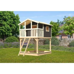 Stelzenhaus Benjamin seidengrau*Karibu Hot