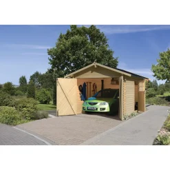 Karibu Blockbohlengarage 28 mm