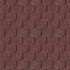 Dachschindeln Biberschwanz dunkelrot 3 m²*Karibu