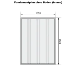 Karibu Fahrradgarage naturbelassen 163 x 217 cm