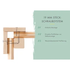 Karibu Fahrradgarage naturbelassen 163 x 217 cm