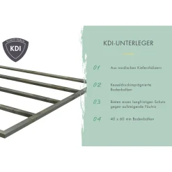 Karibu Fahrradgarage naturbelassen 163 x 217 cm