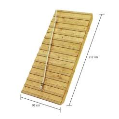 Fidel inklusive Rampe terragrau Rutsche blau*Karibu Best