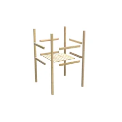 Fidel inklusive Rampe terragrau Rutsche blau*Karibu Best