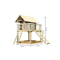 Fidel und Netzrampe terragrau ohne Rutsche^Karibu Online