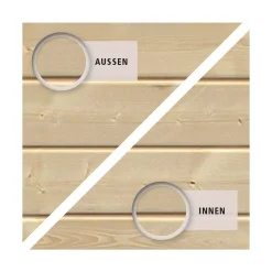 Fußboden für Sockelmaß 238 x 213 cm naturbelassen*Karibu Online