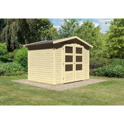 Gartenhaus Amberg 3 naturbelassen*Karibu Discount