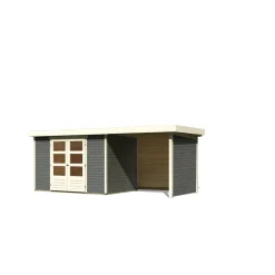 Gartenhaus Askola 4 mit Schleppdach terragrau*Karibu Best
